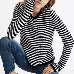 Madewell black & white striped sweater